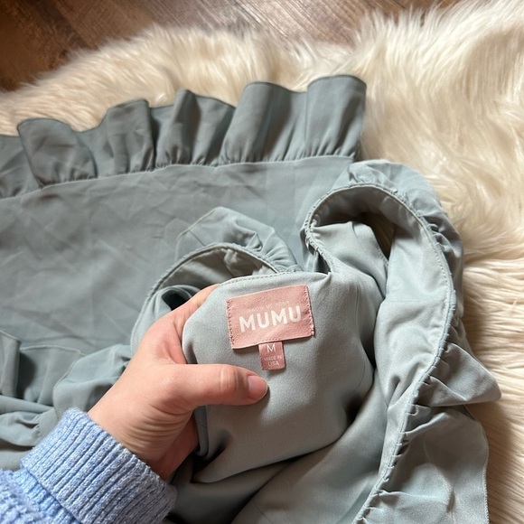 SHOW ME YOUR MUMU Greta Dress In Silver Sage - Picture 4 of 5